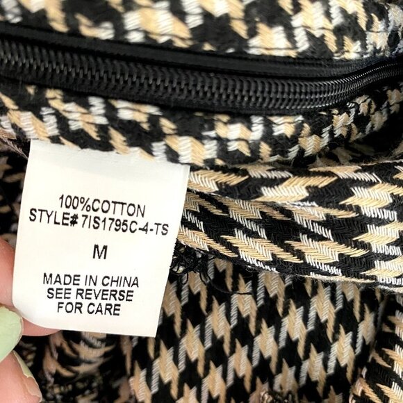 Honey Punch Houndstooth Mini Skirt M - Picture 2 of 10